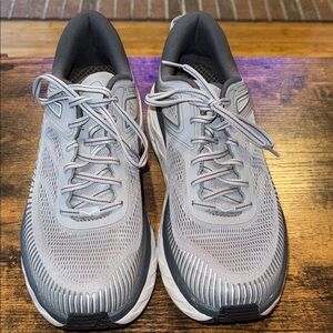 Hoka One One Men's Gray Athletic Running Shoes